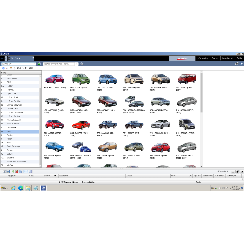 General Motors GMIO EPC Parts Catalog  [2021-03] Catalogo Elettronico