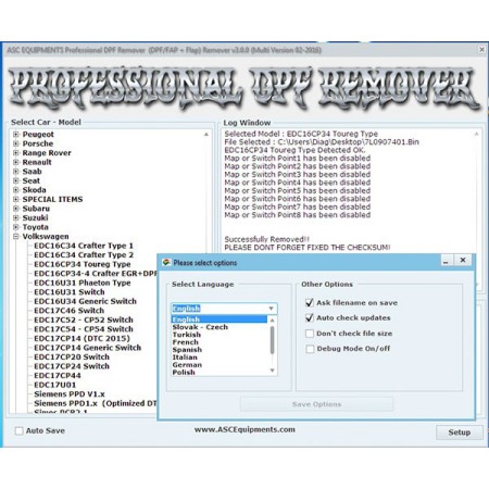 DPF EGR LAMBDA REMOVER 2017.05 PROFESSIONAL + EGR/DPF REMOVER 2016