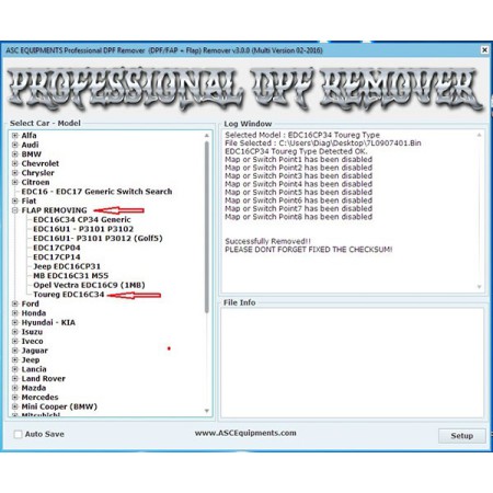 DPF EGR LAMBDA REMOVER 2017.05 PROFESSIONAL + EGR/DPF REMOVER 2016