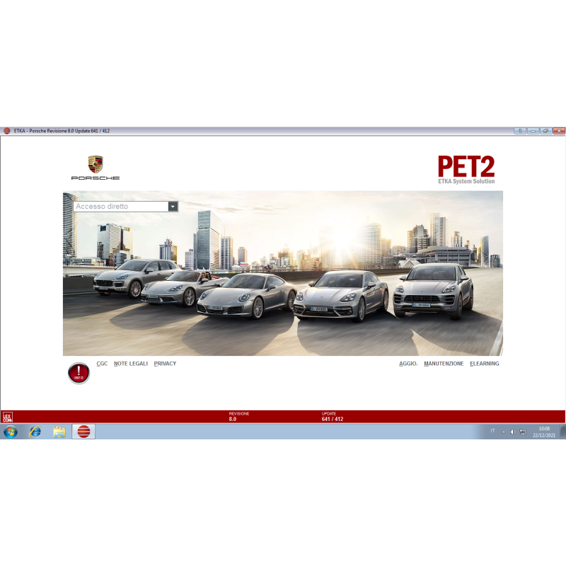 Porsche PET2 8.0 (644) [01.2022] Catalogo Elettronico