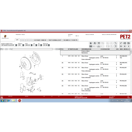 Porsche PET2 8.0 (644) [01.2022] Catalogo Elettronico