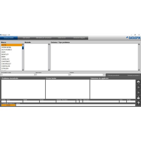 DATASPIN 3.35 ITALIANO BANCA DATI AUTO OFFICINA