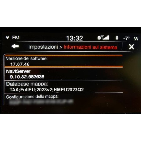 AGGIORNAMENTO NAVIGATORE UCONNECT 6.5" - FIAT 500L (351_ 352_) + MAPPA EUROPA 2023.2