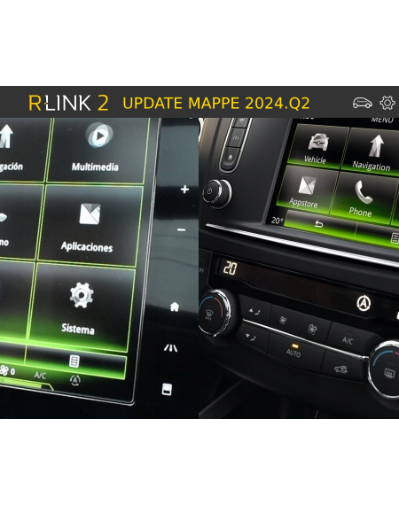 AGGIORNAMENTO NAVIGATORE RLINK-2 RENAULT DACIA - MAPPE EUROPA 2024.Q2